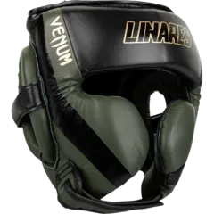 Боксерский шлем Venum Proboxing Cheek Headgear Linares Edition Khaki/Black/Gold