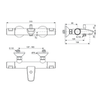 Комплект смесителей 3 в 1 Ideal standard  Ceratherm