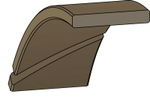 A256-040 Опорно-направляющее кольцо из фенольной смолы  40-45-9,7