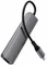 Мультипорт Acefast J18 Type-C to 2xUSB 3.0 HDMI MicroSD SD Type-C PD Серый