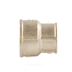 Муфта латунь никель переходная Ду 25х20 (1"х3/4") ВР/ВР VALFEX VF.240.N.100.034