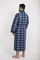 Вафельный мужской халат Gentelmen Style синий
