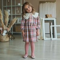 Колготки лапша однотонные "Пудра"