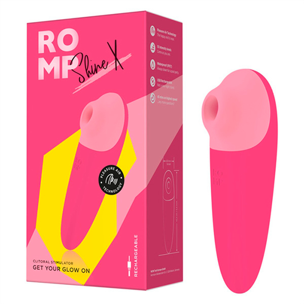 Бесконтактный клиторальный стимулятор 14,2см Romp Shine X RPST2SG2