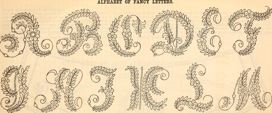 Азбука из Godey's Lady's Book