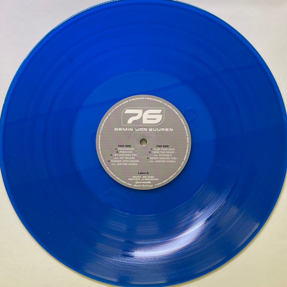 Armin van Buuren ‎– 76 2LP (Европа 2021г.) Blue