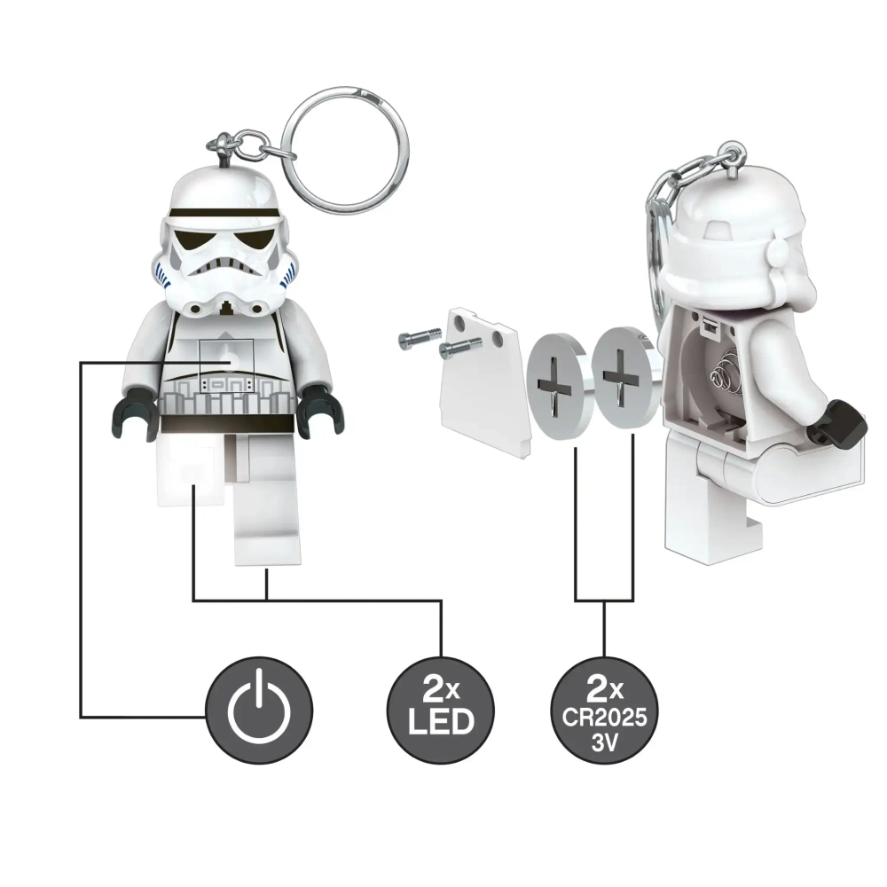 Брелок LEGO Star Wars 5007291 Штурмовик с подсветкой