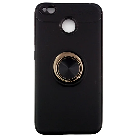Чехол AUTO FOCUS (с держателем кольцом) для Xiaomi Redmi 4X (Black)