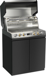 Уличный газовый гриль Miele Dreams – Fire Pro L 4P с полками сталь