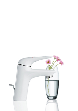Смеситель для раковины GROHE Eurostyle new с донным клапаном, белая луна 33558LS3