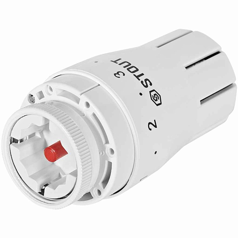 Головка термостатическая STOUT Design - M30x1.5 (регулировка 6-28°C, цвет белый)