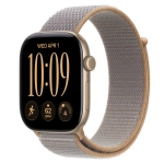 Умные часы Apple Watch Series 12 GPS, 46mm, Light Gold Aluminum Case with Chambray Blue Sport Loop