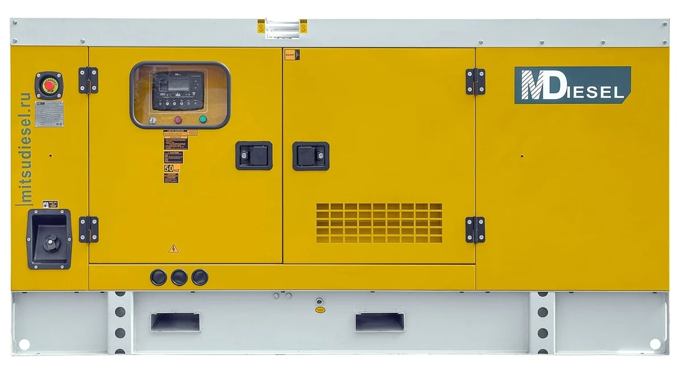 Дизельный генератор 100 кВт Mitsudiesel МД АД-100С-Т400-1РКМ29 в шумозащитном кожухе