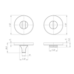 Ручка поворотная BK6.R.ARC.R52 (BK6 ARC) SN-3 мат.никель