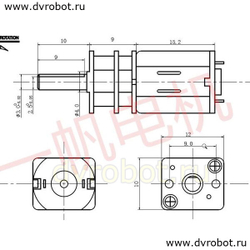 Мотор-редуктор N20/12В/1:50/600
