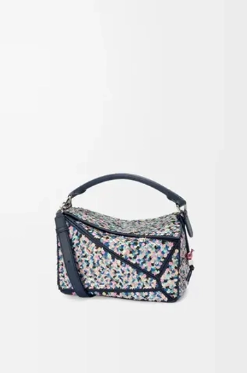 Loewe Сумка Confetti Puzzle 10 из классической телячьей кожи, разноцветный