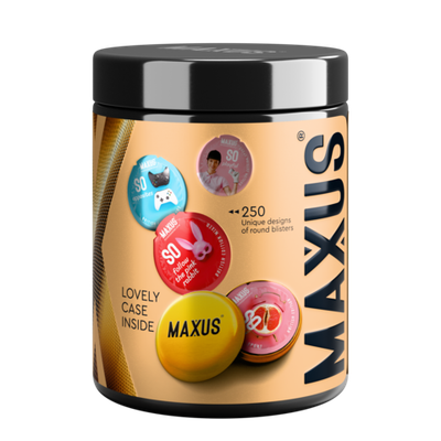 Презервативы MAXUS 2000 Amazing Dots №12 с железным кейсом, точечные, 12 шт