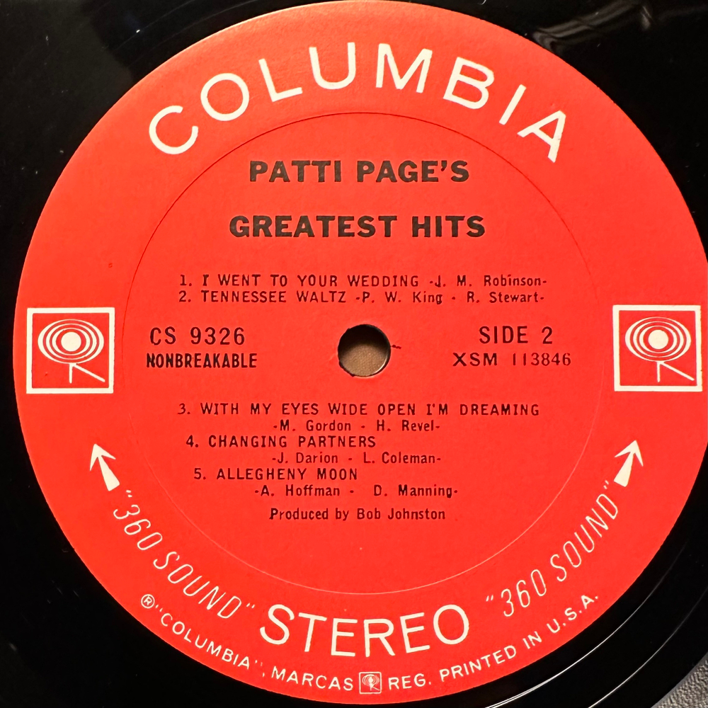 Patti Page - Greatest Hits (США 1966г.)