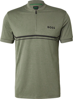 Мужское теннисное поло BOSS TOC Spin Bodymapp — dark beige