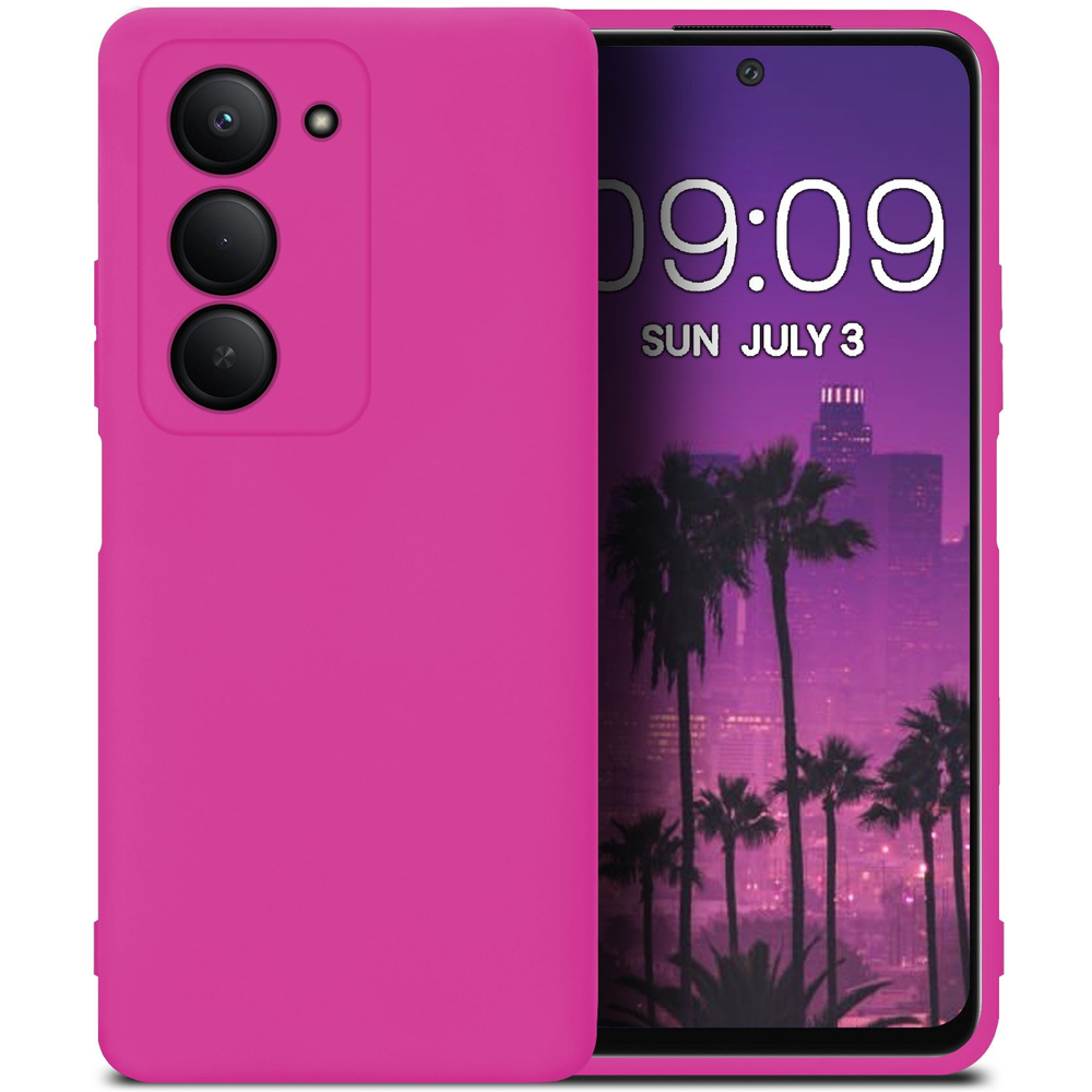 Мягкий Soft Touch чехол из силикона для XIAOMI REDMI 15 5G с бархатной подкладкой