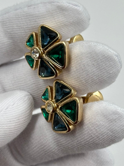 Клипсы с кристаллами Christian Dior
