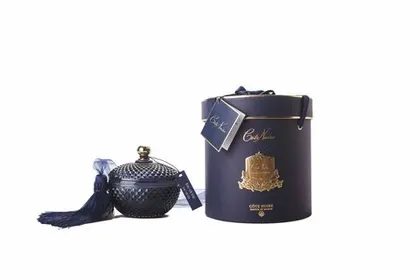 Свеча ароматическая Navy Round Art Deco Свеча Cote Noire Синий / Золотой