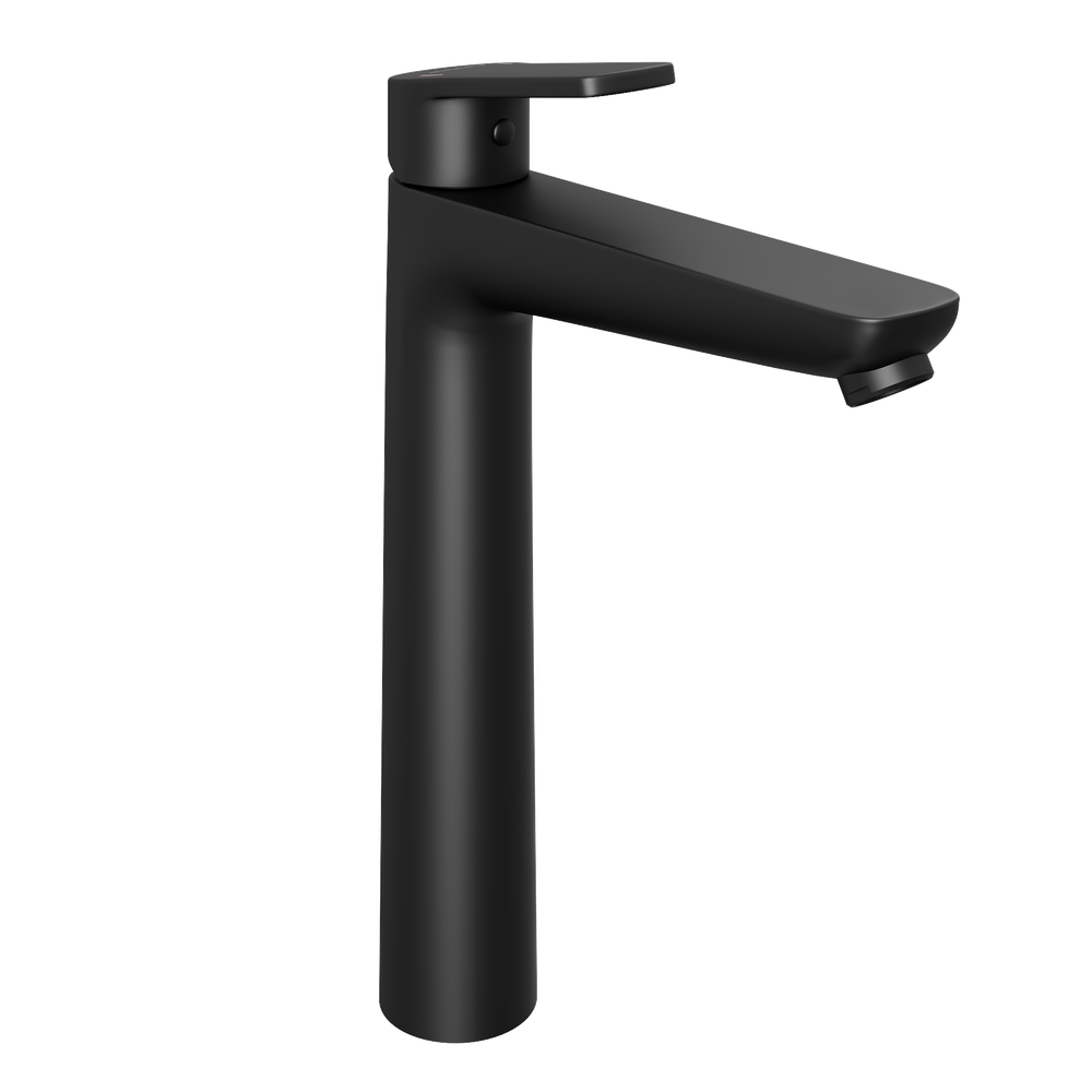 Смеситель для раковины Abelsberg Lineara UNF23509MB высокий, вулканический черный