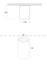 Накладной светильник Maytoni Focus C010CL-01MG