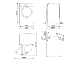 Стиральная машина SMEG WM3T24RU