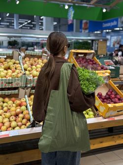 Сумка-шоппер Easy Shop, оливковая