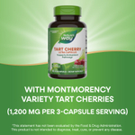 Nature's Way, Tart Cherry, ультракапсулы, 90 веганских капсул (400 мг на капсулу)