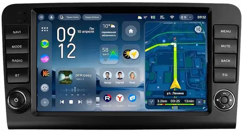 Магнитола для Mercedes-Benz GL X164, ML W164 2005-2012 (рамка с крутилками и кнопками) - Teyes CC4-PRO монитор 9.5" 2K QLED на Android 13, Быстрейшая, Snapdragon 778G, ИИ, CarPlay, DSP, 4G SIM-слот