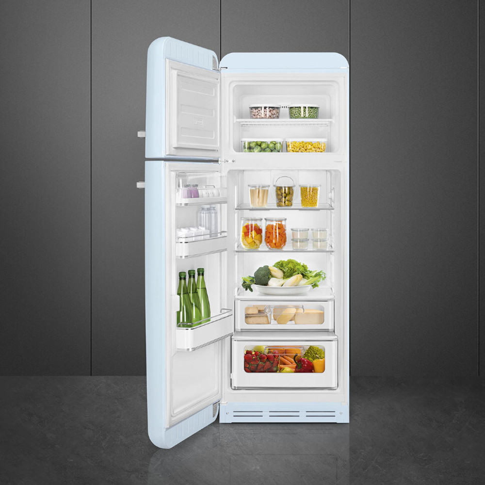 Отдельностоящий двухдверный холодильник Smeg FAB30LPB5