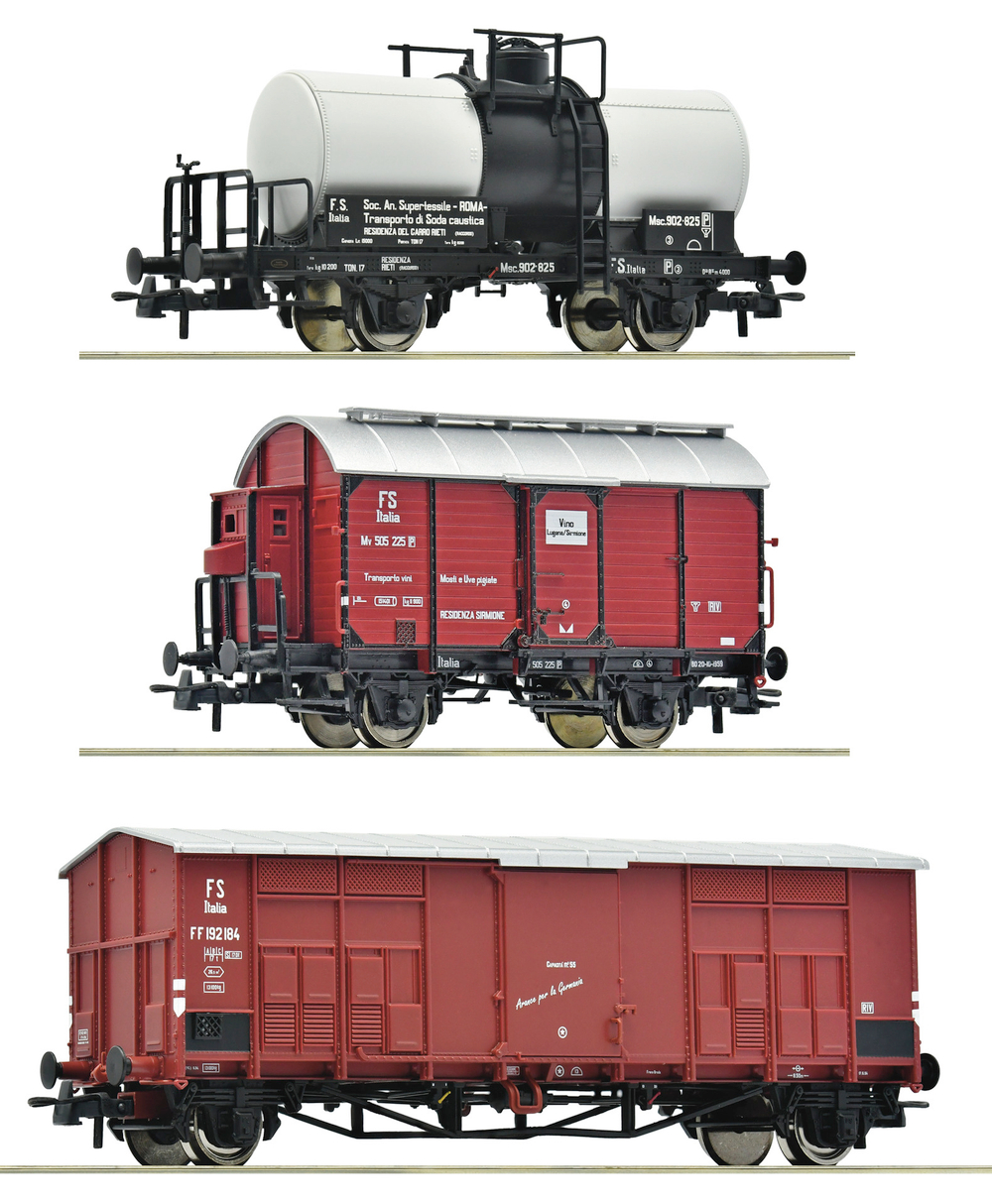 Набор из 3-х вагонов Branch line goods train, FS , III эпоха