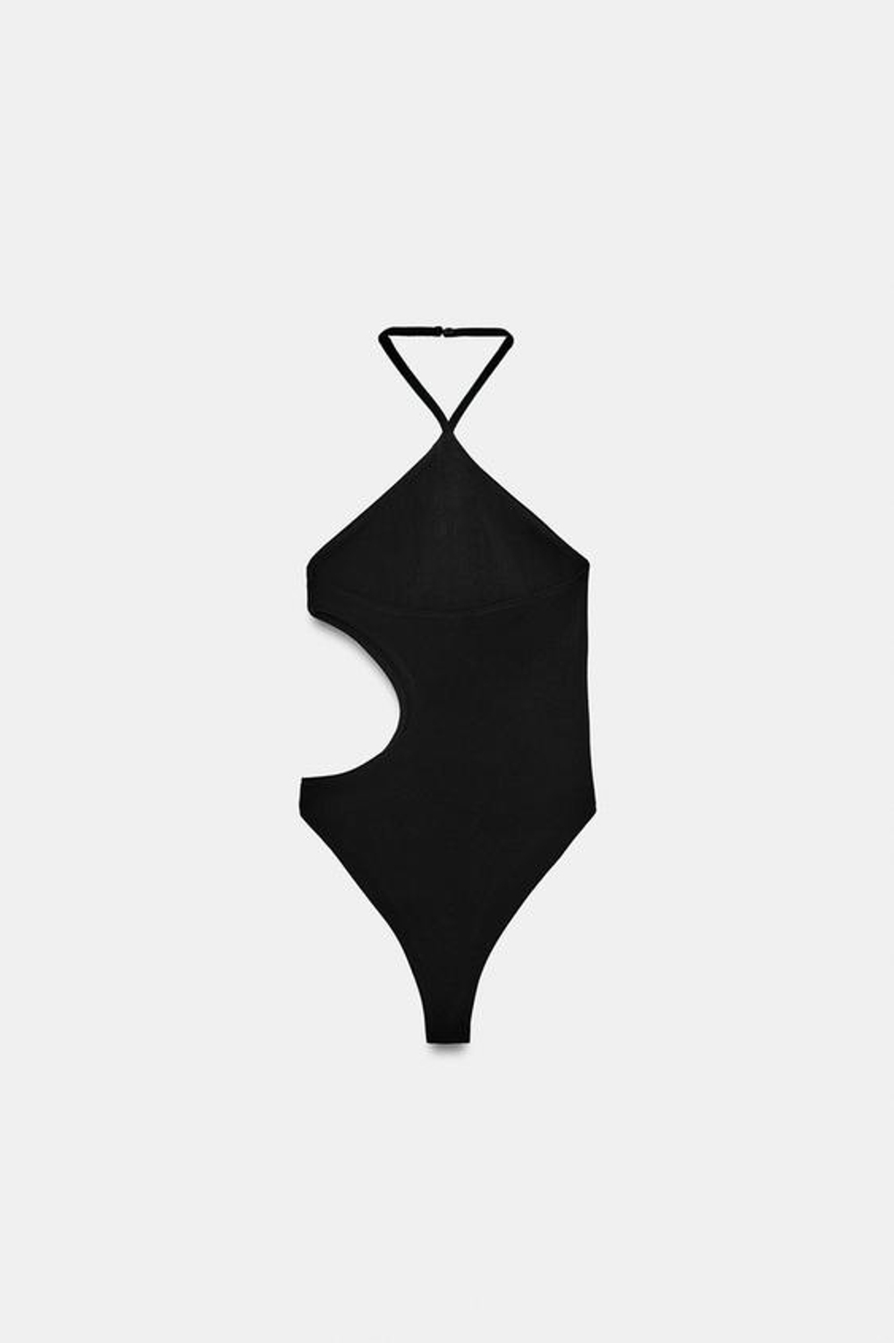 Боди с бретелями и эластичной вязкой на области декольте - ZARA