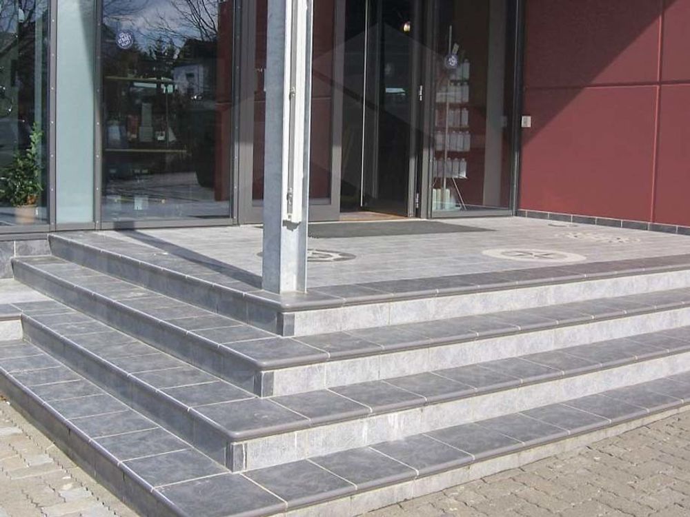 Westerwalder Klinker - WKS 31170 S Atrium Dunkelgrau 310x320x9,5 - Клинкерная фронтальная ступень