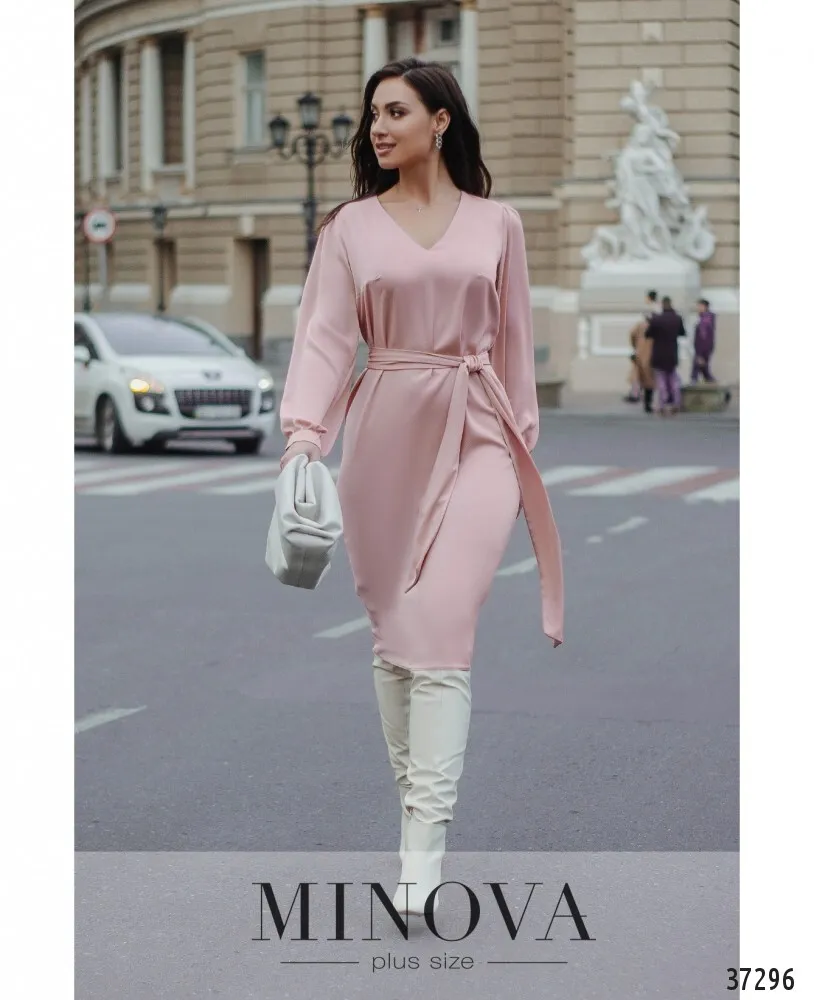 Платье 3134-В-пудра Minova