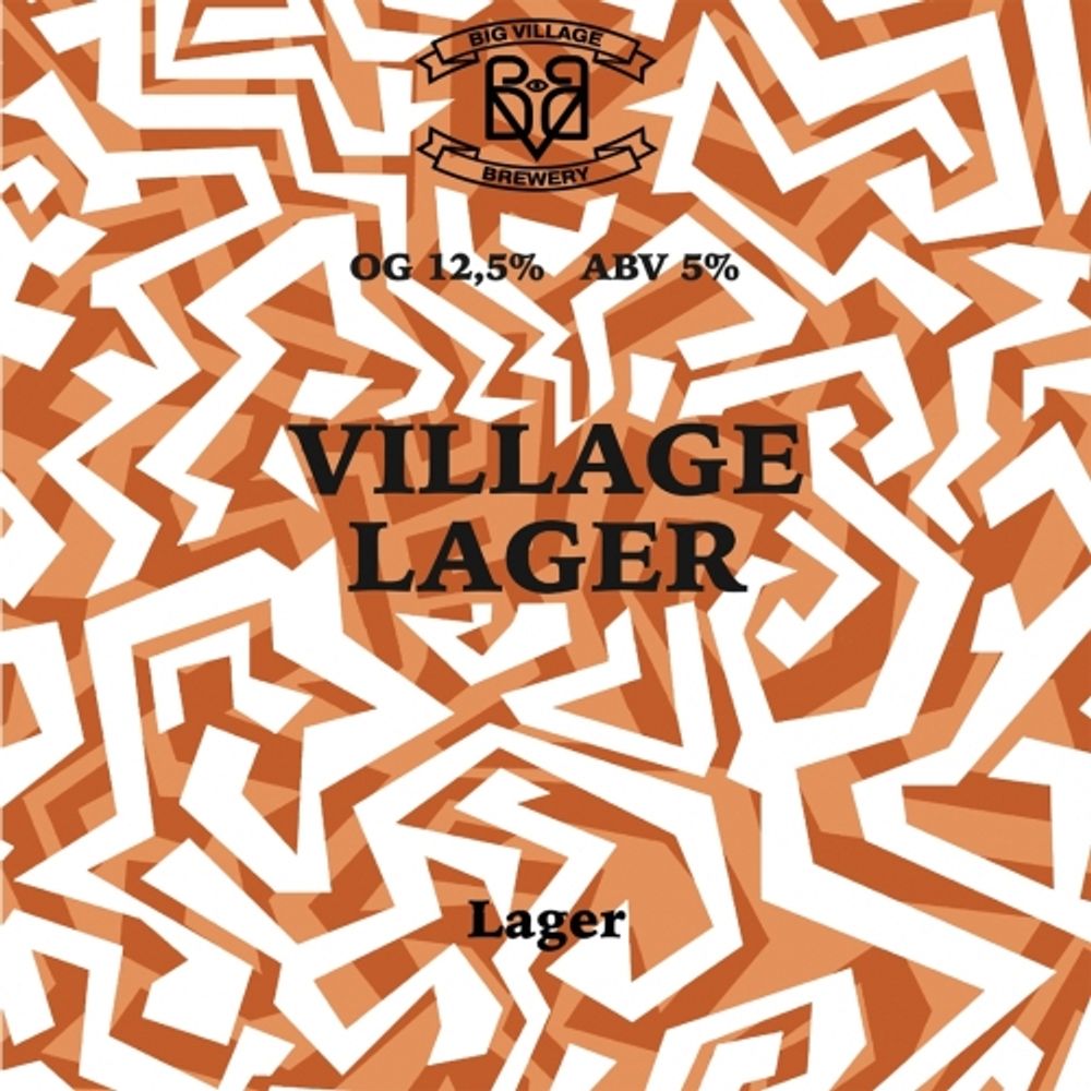 Пиво Биг Вилладж Вилладж Лагер / Big Village Village Lager 30л - кег