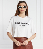 Футболка CROPPED Balmain - белый(BF1EE020 BB02)