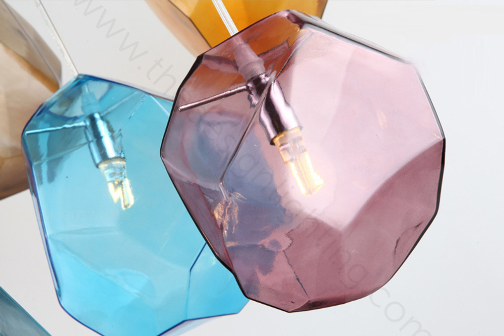 Pendant design lamp Ice Cube by Lasvit (Grey)