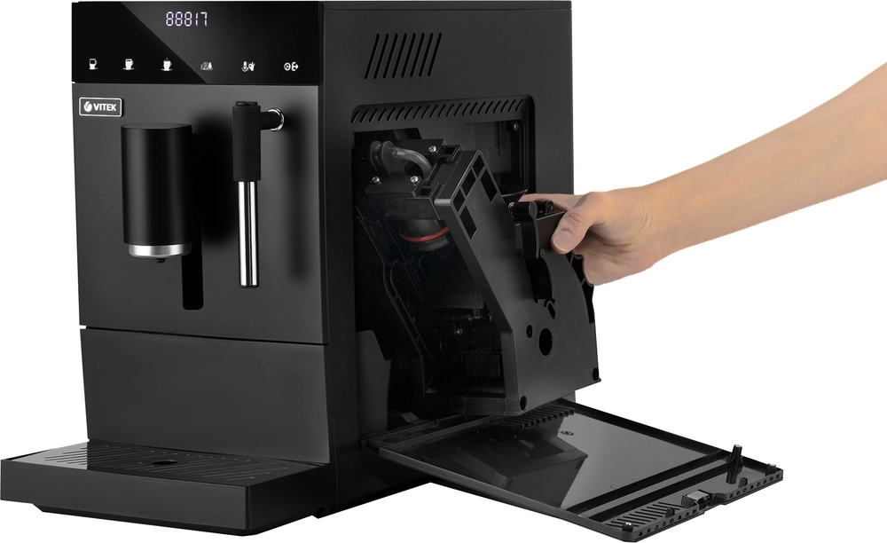 Кофемашина Vitek Metropolis VT-8701 1350Вт черный