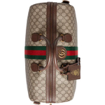 GUCCI Savoy Canvas With Leather Travel Bag, Shoulder Bag, Crossbody Bag, Handbag Unisex