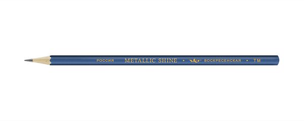 Карандаш чернографитный заточенный ТМ (HB) 72 шт, Metallic shine MS01, 1596 темно-синий, ВКФ MS01