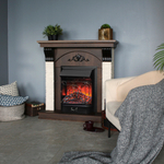 Каминокомплект Real Flame Corfino NT с очагом Majestic Lux Black RC