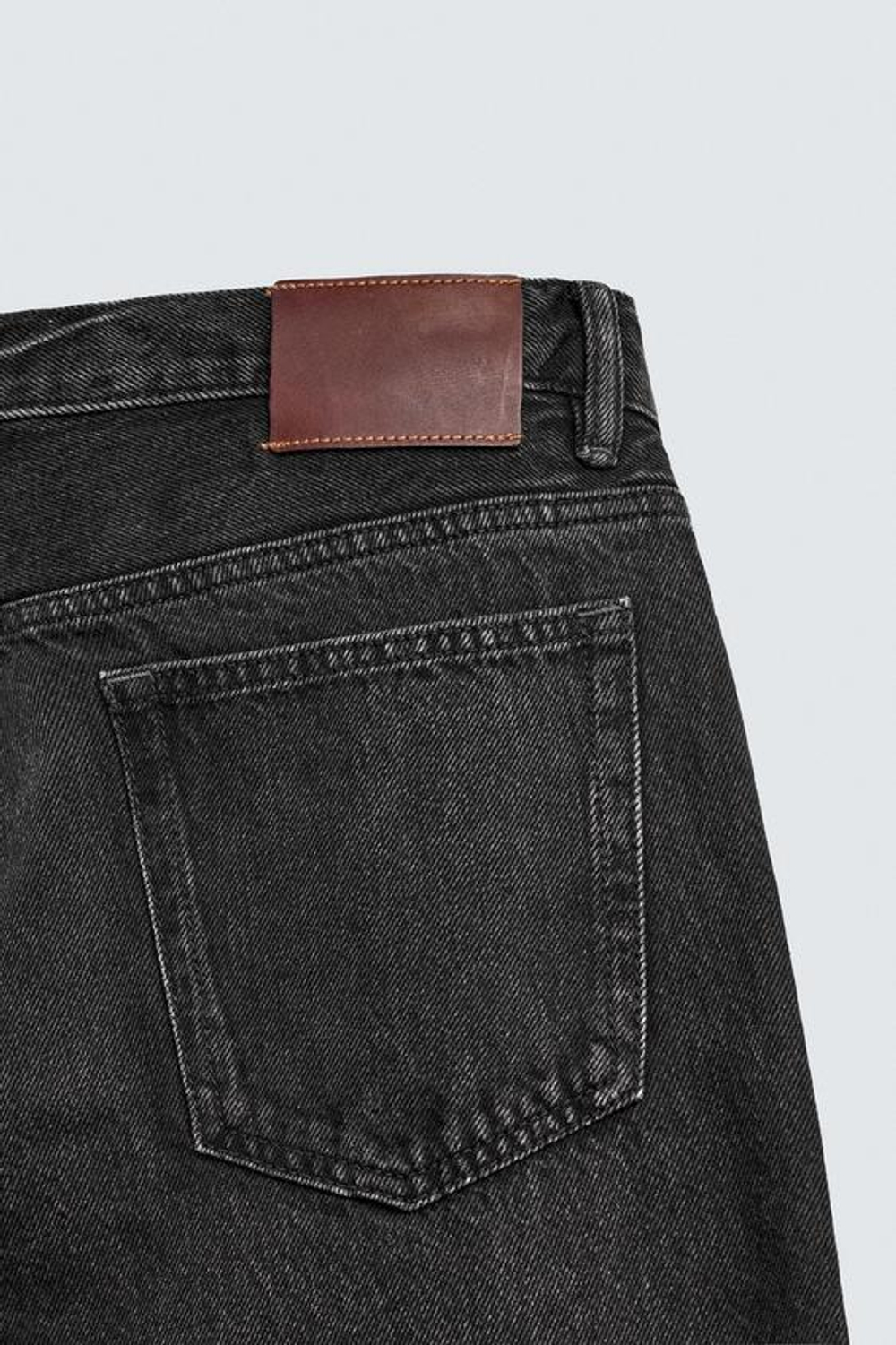 ZARA ДЖИНСЫ STRAIGHT FIT, УГОЛЬНЫЙ