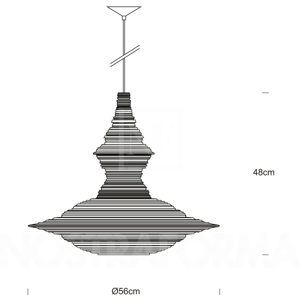 Innermost STUPA Large Ceiling Light