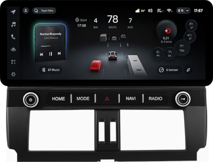 Магнитола для Toyota Land Cruiser Prado 150 2013-2017 - Teyes CC4PRO монитор 12.3" 2K QLED + рамка LUX 2, Android 13, Быстрейшая, Snapdragon 778G, ИИ, CarPlay, DSP, 4G SIM-слот