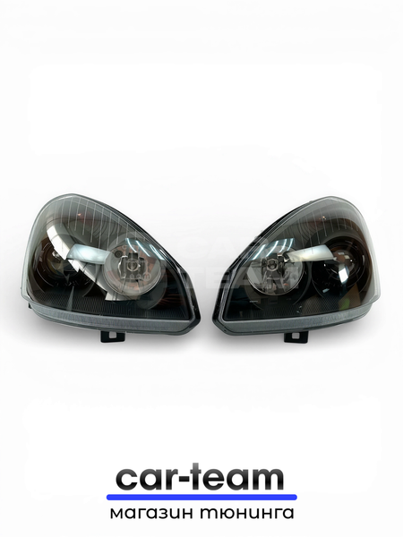 Фары на Лада Приора 1 (2170-72) передние с Bi LED модулями 2.5 дюйма, черная маска (под ключ)