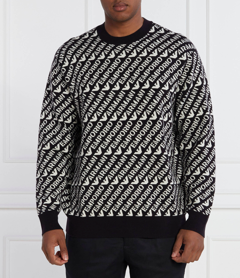 Свитер PULLOVER Emporio Armani - черный(6R1MU2 1MMKZ)