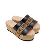 Кожаные шлепанцы Love Moschino - черный(JA28286I0IIA0)
